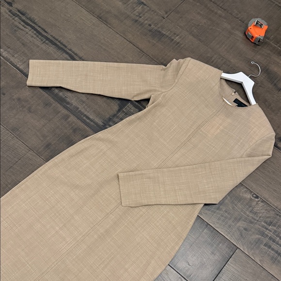 NWT Zara WOOL COLLECTION SRESS SIZE XL Beige Long Sleeve Dress - Picture 17 of 17